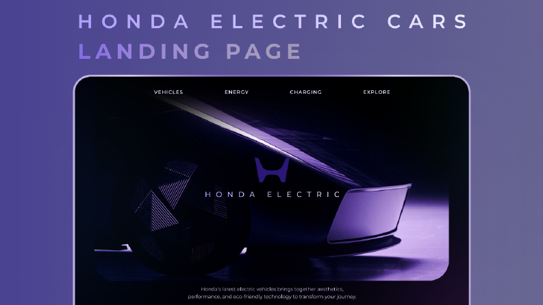 Electric Car Landing Page