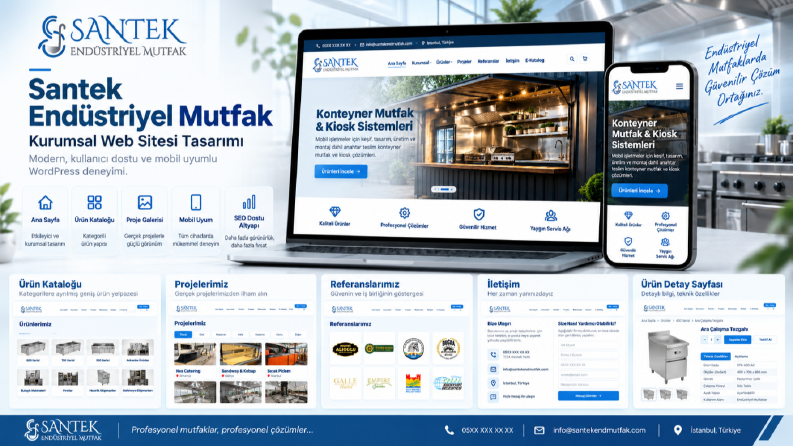 Santek Endüstriyel Mutfak | Kurumsal Web Sitesi