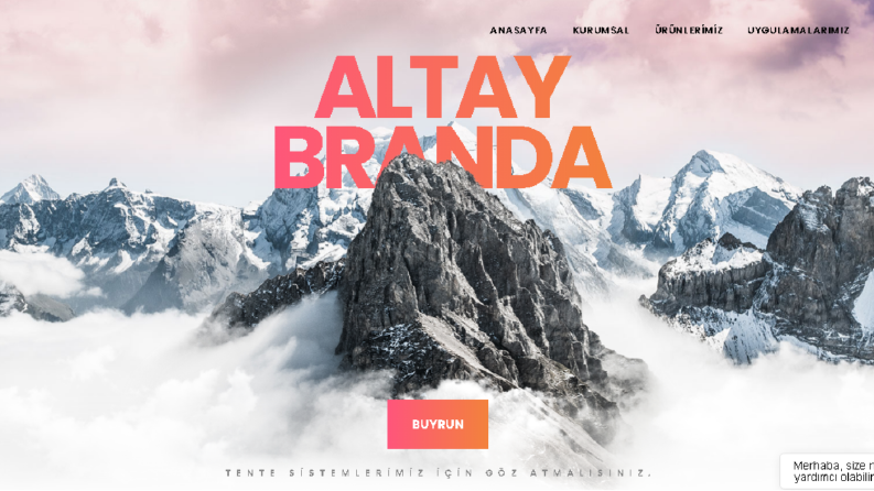 Branda & Tente Web Site Tasarımı