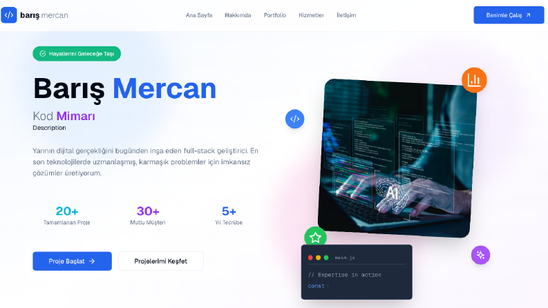 Portfolio web sitesi