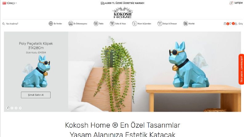 Kokosh Home: Modern ve Şık Ev Dekorasyonu Sitesi