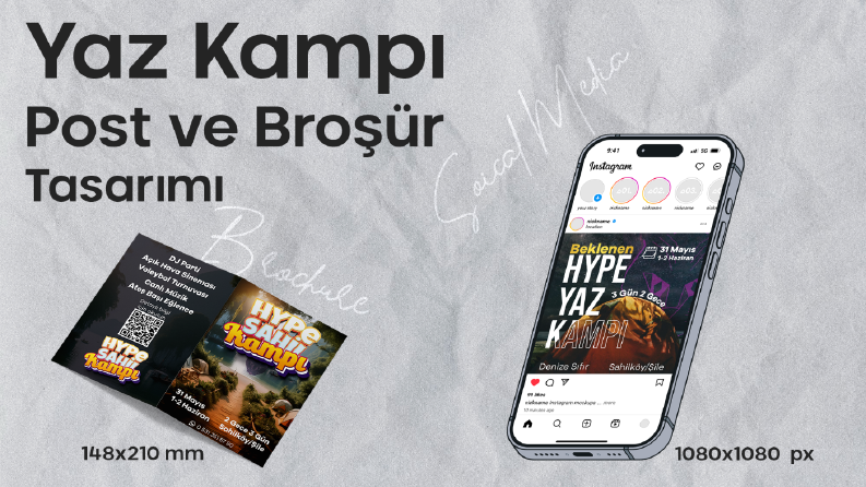 Kamp Broşür ve Post Tasarımı