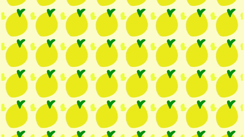 Vektörel Limon Desen Tasarımı