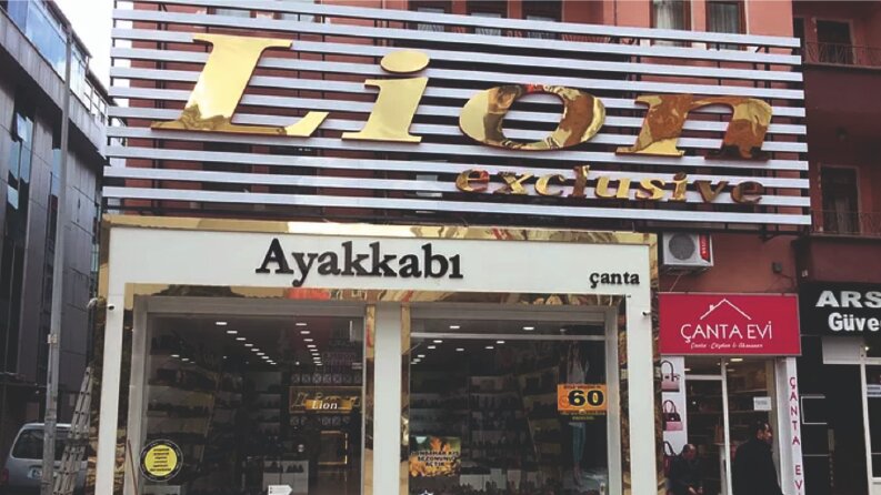 Lion Ayakkabı Tabela 