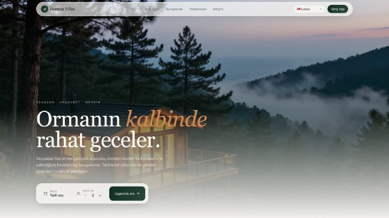 Full-Stack Bungalov Rezervasyon ve Ödeme Sistemi