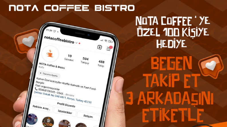 Kafe için Çekiliş çalışması