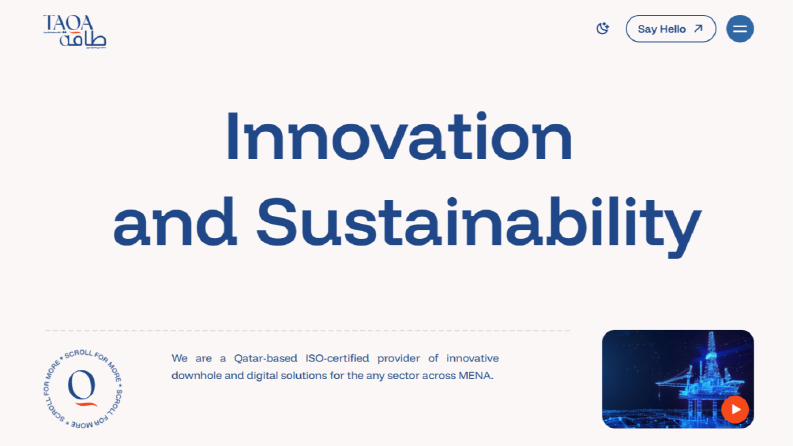 Taqa Oil Solutions - Enerji sektörü kurumsal web sitesi