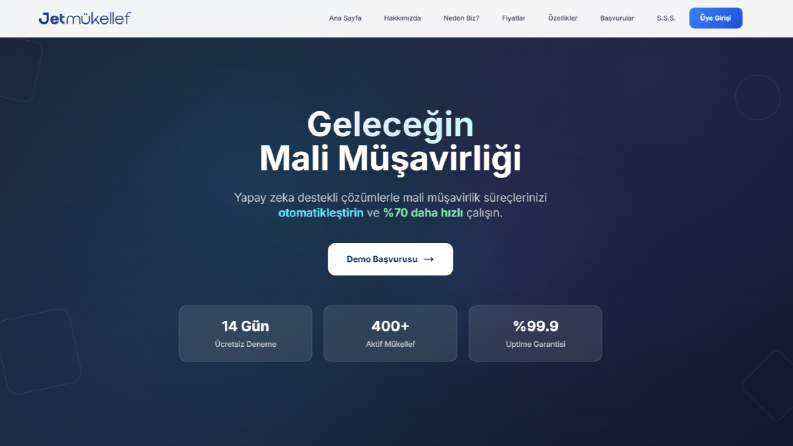 Jet Mükellef - Mali Müşavirlik Programı Sitemiz