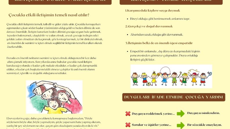Çocuk gelişimi - Broşür 