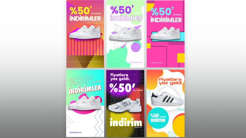 Vega Spor Story Tasarımları
