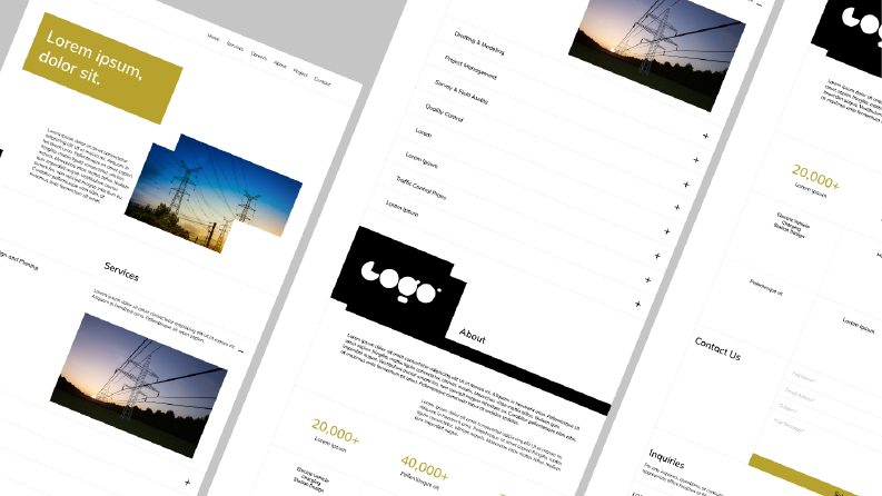 Elektrik Şirketi İçin Modern Landing Page