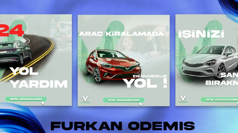 Rent a Car Firması İçin Sosyal Medya Tasarımı