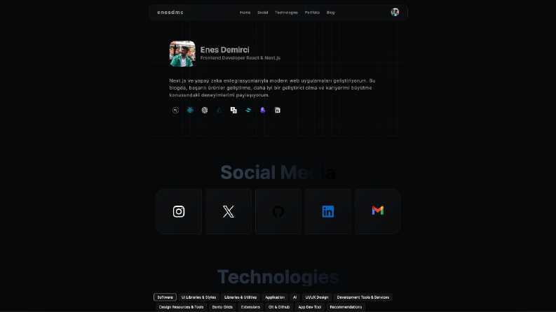 Güncel Teknoloji ve Tasarımlarla Blog Sitesi