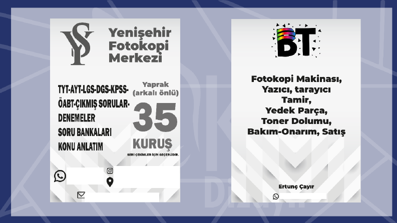 broşür tasarımlarım