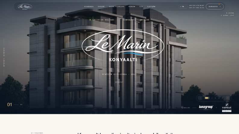 Le Marin – 5 Dilli İnteraktif Konut Proje Sitesi