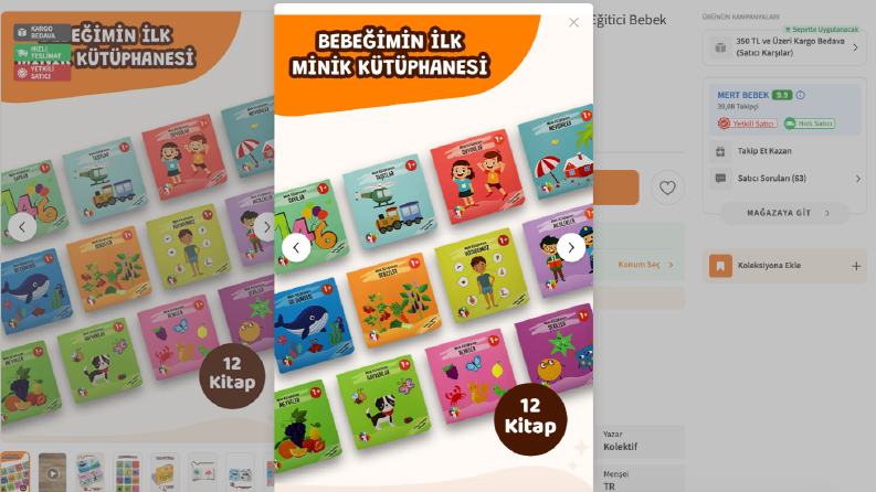 Mert Bebek e-ticaret Ürün Görselleri