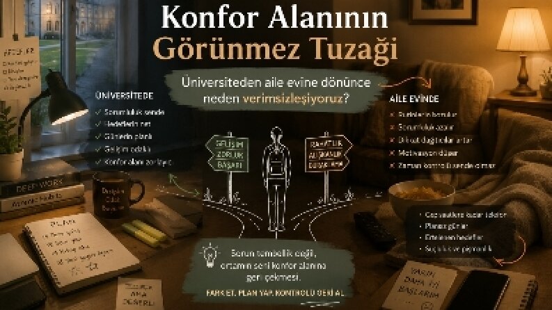 Konfor Alanının Görünmez Tuzağı: Üniversiteden Aile Evine Dönünce Neden Verimsizleşiyoruz?nn