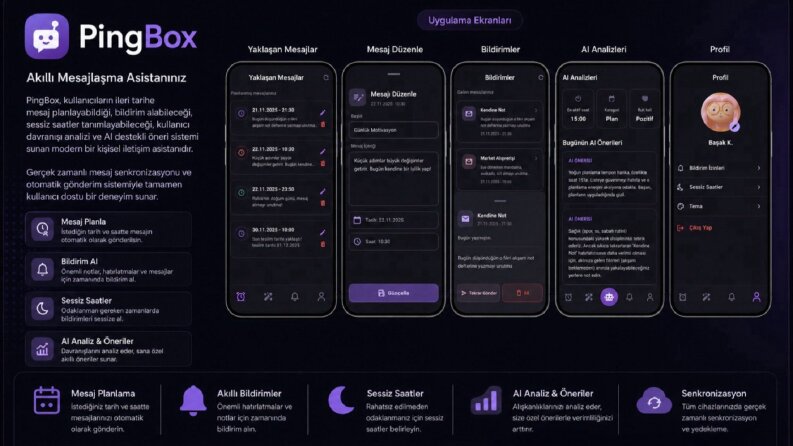 PingBox – Akıllı Mesajlama, Bildirim & Kişisel Asistan