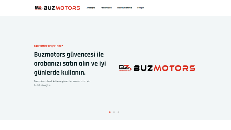 Buz Motors Web Sayfası