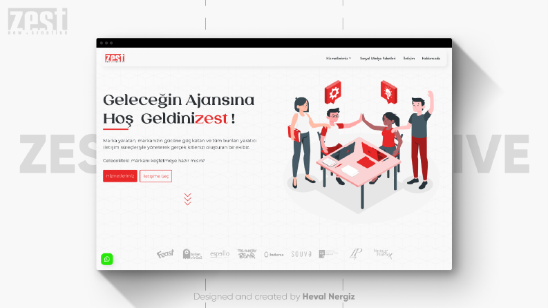 Zest | New Creative Web Sayfası