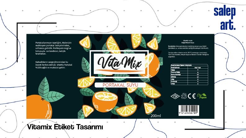Vitamix Meyvesuyu- Ambalaj Tasarımı