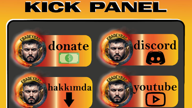 KİCK / TWİTCH PANEL TASARIMI