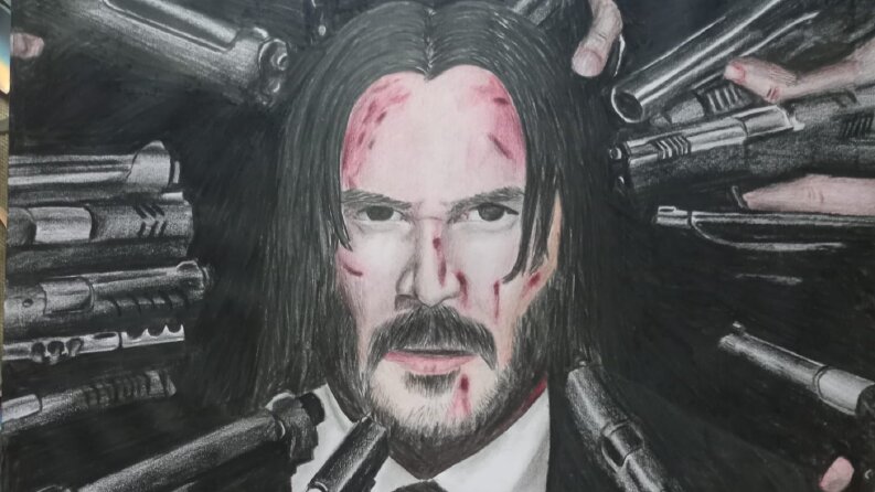 John Wick Serisi 4 Kuruboya Çizimi