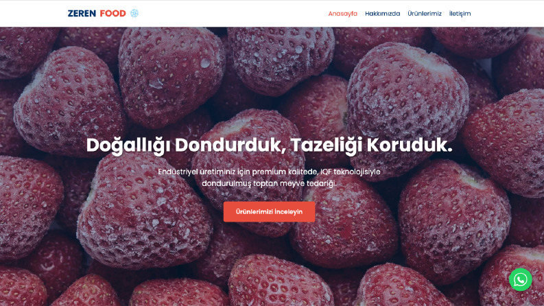 Özel Yazılım ile Geliştirilmiş Web Projeleri