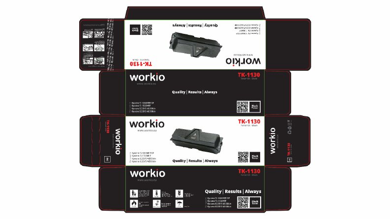 Workio - TK1130 Toner Ambalaj Tasarımı