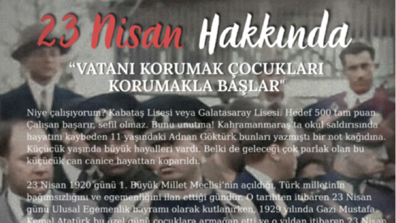 VATANI KORUMAK ÇOCUKLARI KORUMAKLA BAŞLAR