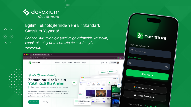 Eğitim Teknolojilerinde Yeni Bir Standart: Classium Yayında!