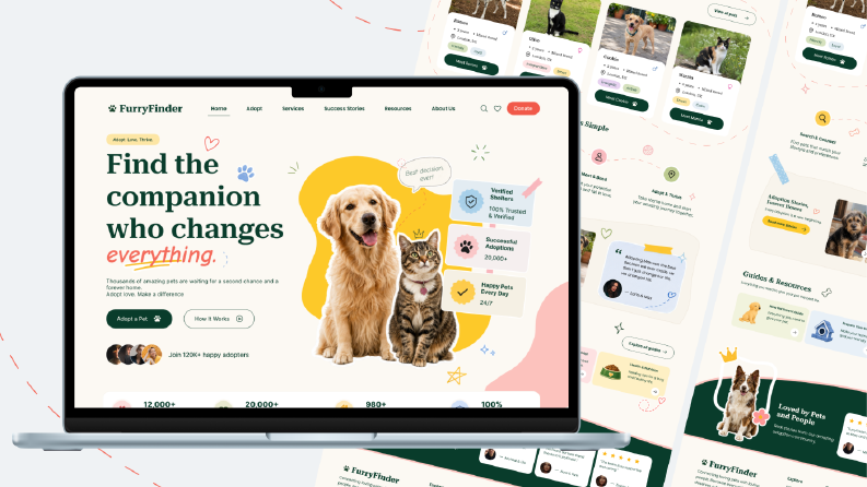 FurryFinder — Pet Adoption Website