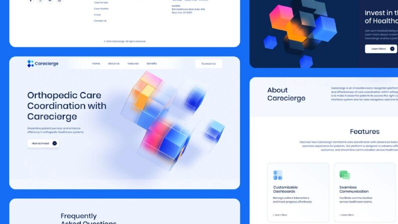 Landing page 