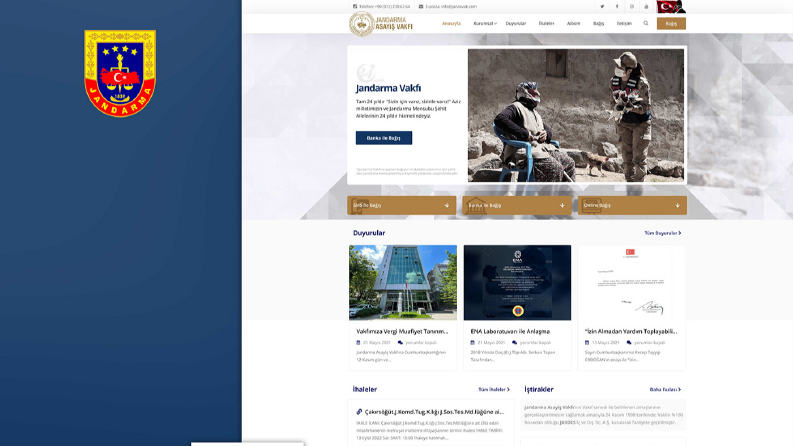 Türkiye Jandarma Asayiş Vakfı | Web Design