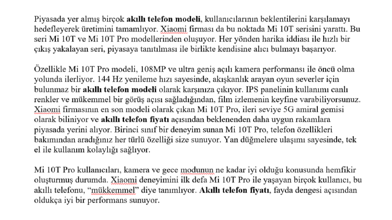 SEO Uyumlu İçerik Örneği