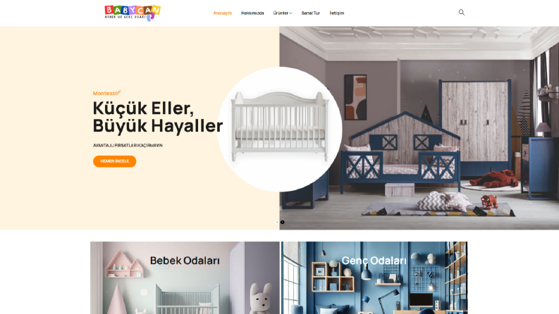 Mobilya Sektörüne Özel Ürün Tanıtım Sitesi