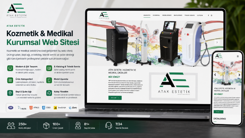 Atak Estetik Cihazları - Kurumsal Web Sitesi