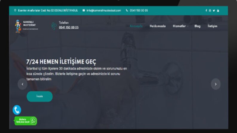 Kameralı Mustesisat - Web Sitesi
