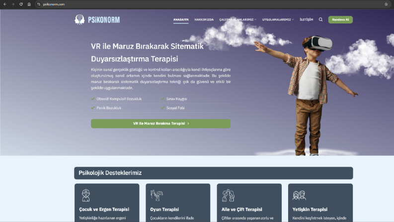 Psikonorm Kurumsal Websitesi