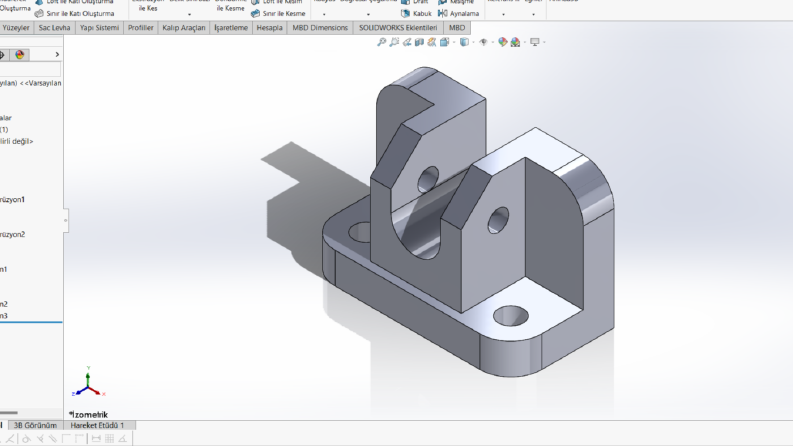 SolidWorks tasarımlarım.