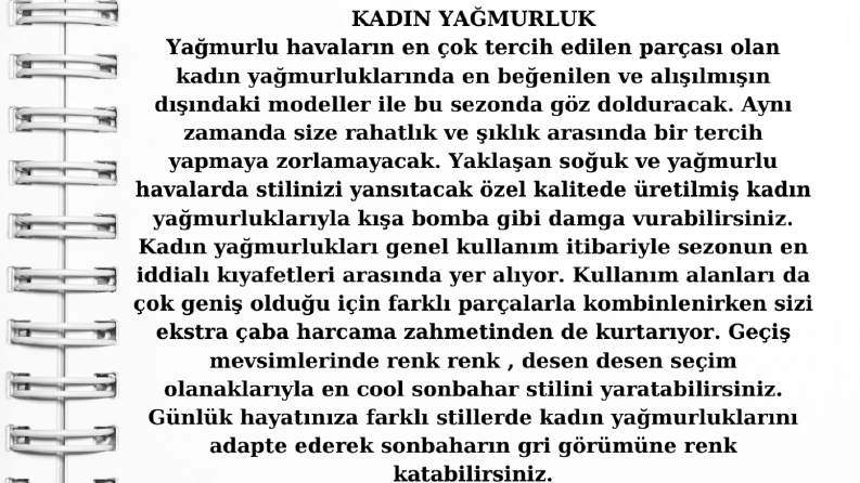 bir giyim firması içerik yazısı