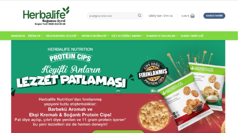 Herbalife E-ticaret Sitesi