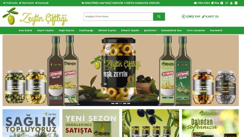 Zeytin E-Ticaret Teması
