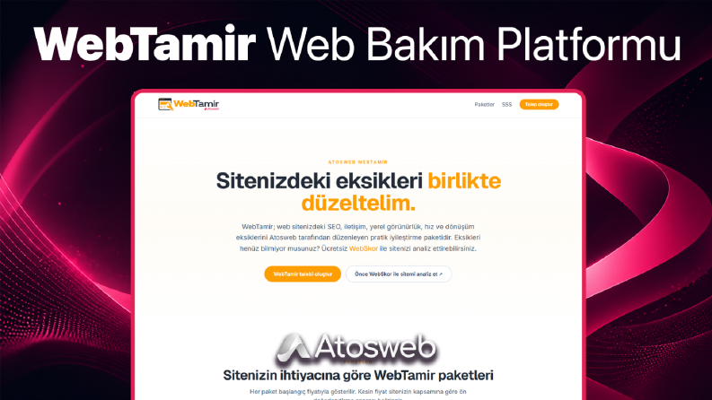 WebTamir Web Bakım Platformu