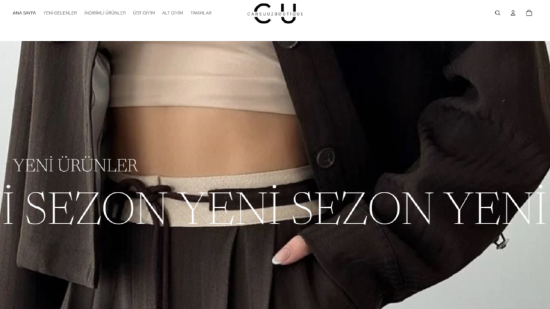 Shopify Web Sitesi Çalışması 