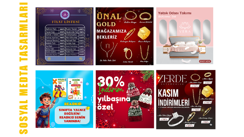 KARIŞIK SOSYAL MEDYA TASARIMLARI 