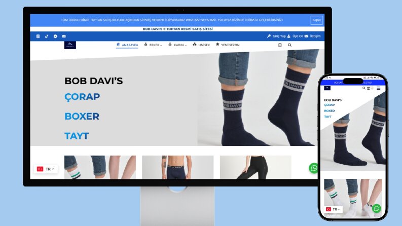 BOBDAVI'S İÇ GİYİM E-TİCARET SİTESİ (WORDPRESS)