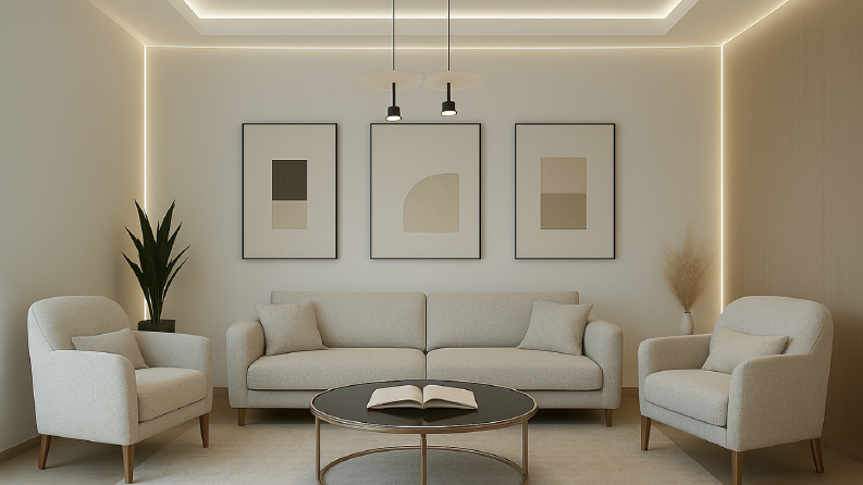 Otel Odası Tasarımı - Oturma Odası 