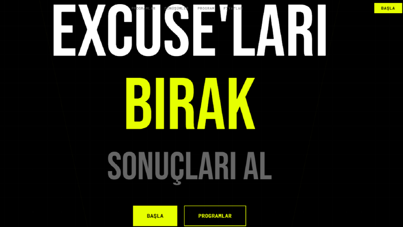 Fitness Web Sitesi