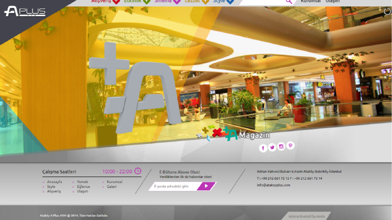 Alışveriş Merkezi Web Sitesi
